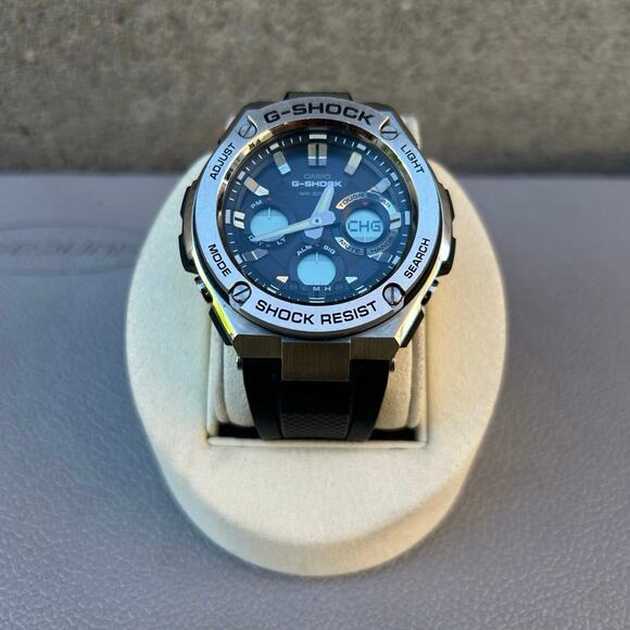 Casio G-Shock G-Steel GST-W110-1AJF Tough Solar Analog Digital Black Resin Watch main image 4